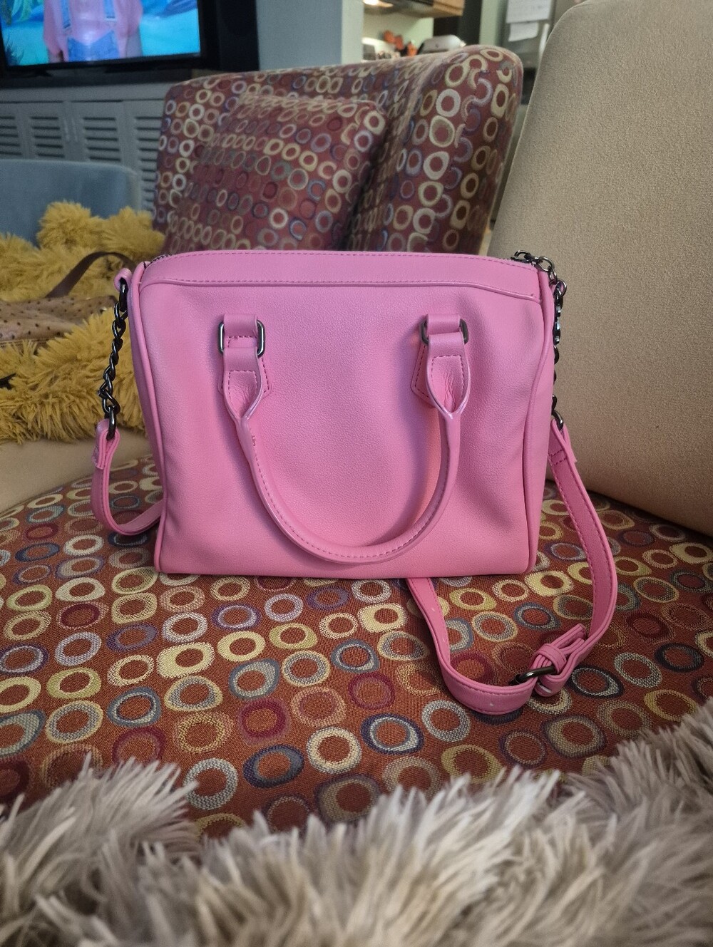 Juicy Couture Pink Rhinestone Crossbody Satchel - Picture 3 of 3